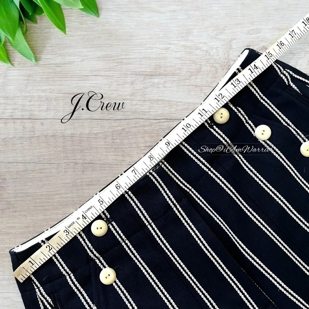 J.Crew NWT navy sailor pants in pinstripe *shop@iamwarrior